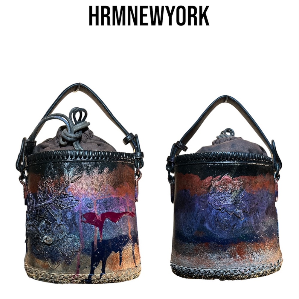 Vegan leather bucket